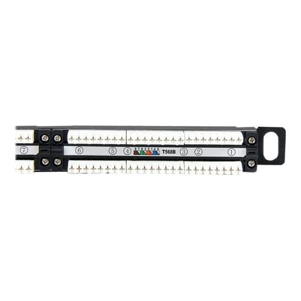 24-portars Cat5e patchpanel - STARTECH - Rackmontering - Färgkod T568A/B