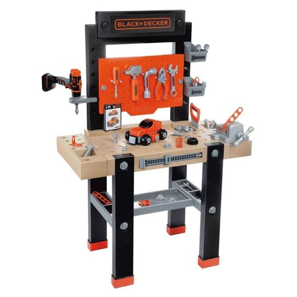 Smoby BLACK+DECKER Lekbänk för barn