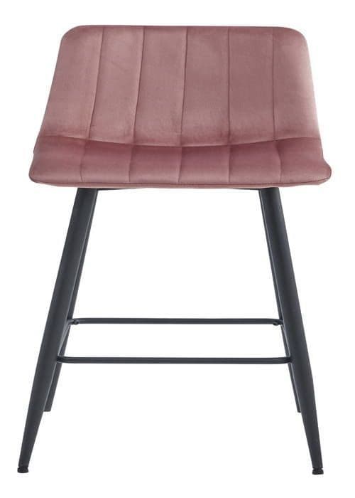 MADAME MEUBLE | Set med 2 Barstolar POZZA | Ergonomisk Design | Sammet