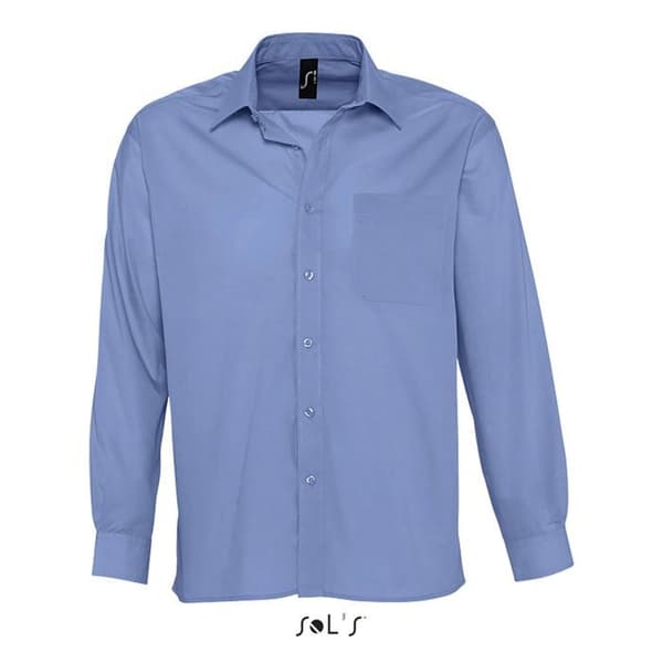 Chemise Sol's Baltimore - medelblå