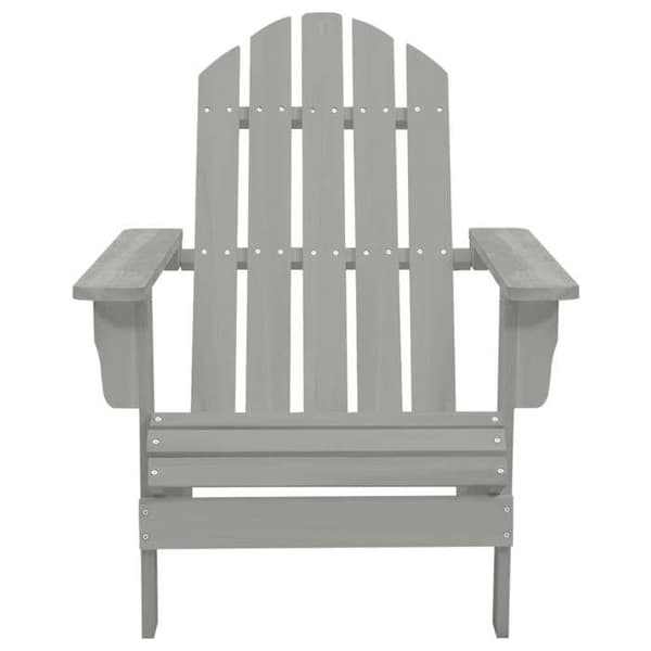 vidaXL Trädgårdsstol Trägrå 45702