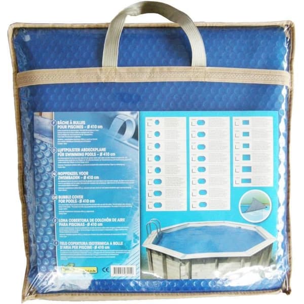 Bubbelduk för träpool - UBBINK - Rektangulär 350x650 - Blå - 400 mikron