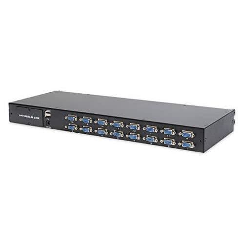 Modul KVM 16 portar - DIGITUS - Modulär - USB, PS/2, VGA - Skalbar - Flexibel