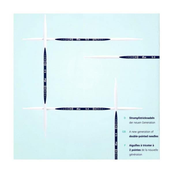 PRYM Ergonomics 20 cm 8 mm dubbelspetsiga stickor - 5-pack