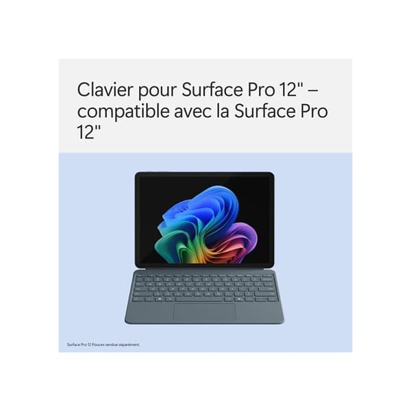 Tangentbord för Microsoft Surface Pro 12 tum med Surface Slim Pen - Ocean