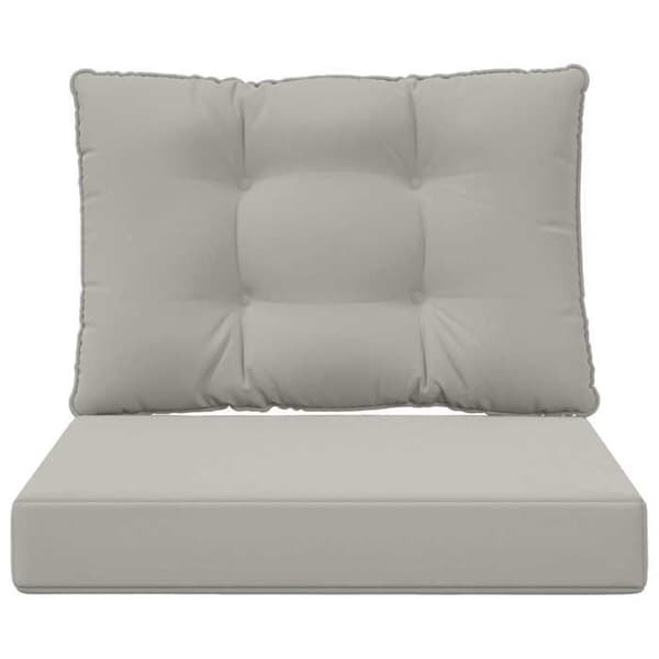 vidaXL Utomhussoffkudde 2 st Grå Polyester, Modern skumkudde för utomhus 900779