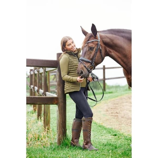 Ridbyxor full grip Equipage Dalena - svart