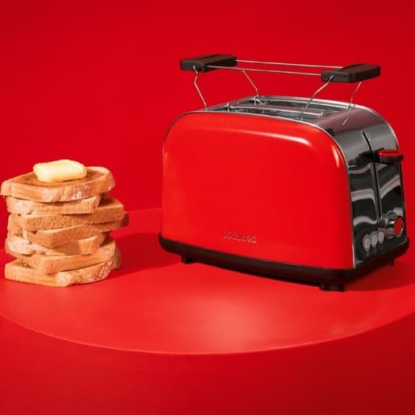 Cecotec Vertikal Brödrost Toastin Time 850 Röd
