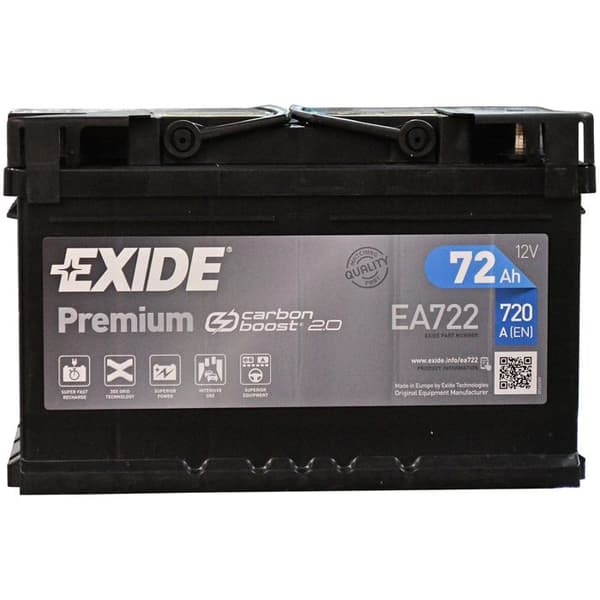 EXIDE PREMIUM CARBON BOOST AUTO BATTERI 72AH 720A 12V
