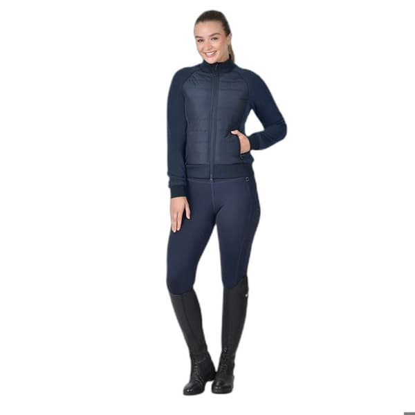 Dublin Hybrid full zip ridsportjacka dam - marinblå