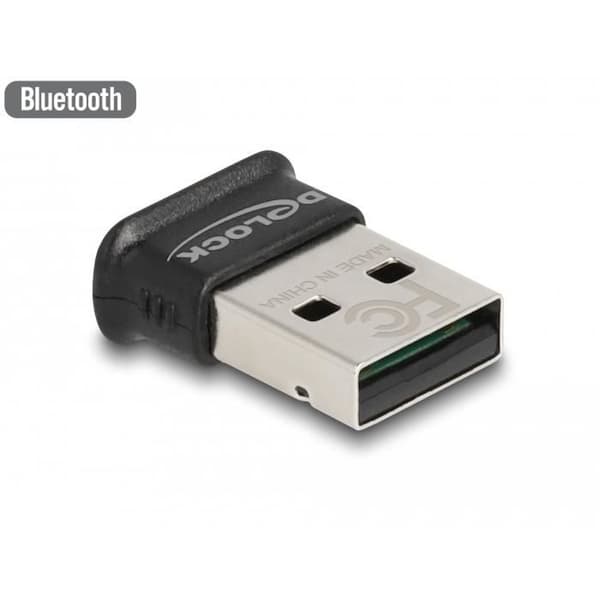 Bluetooth USB-adapter - DELOCK - 61024 - Bluetooth 5.0 - 3 Mbit/s - Svart