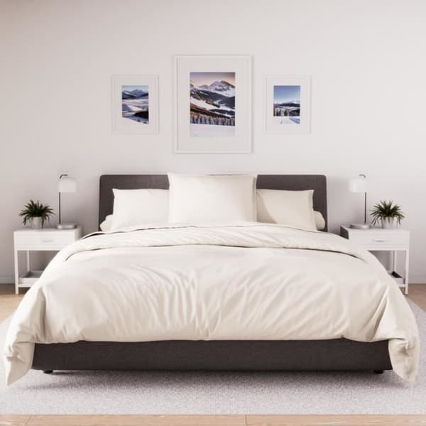 Örngott av polybomull 50x75 cm PERCALE vit, av Soleil d'ocre