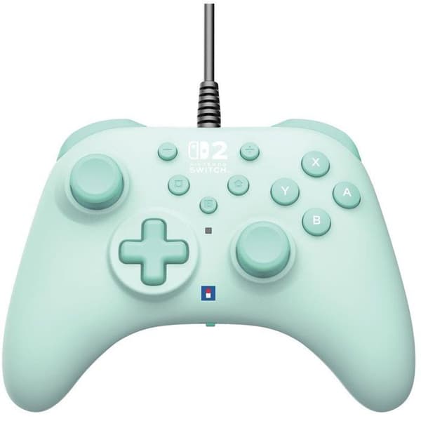 Spelkontroll - Nintendo Switch och Switch 2 - Trådad - Grön - Horipad Turbo - Programmerbara bakknappar - Hori