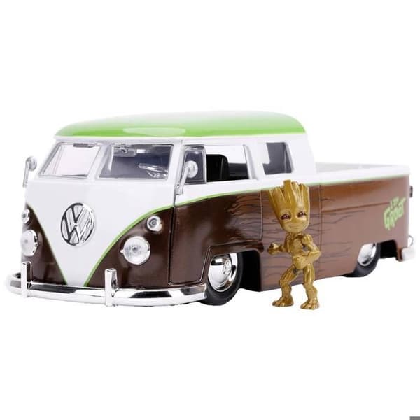 Modellbil - MARVEL - Groot 1963 VW Bus Pickup - Vit - Både för män och kvinnor - 1:24