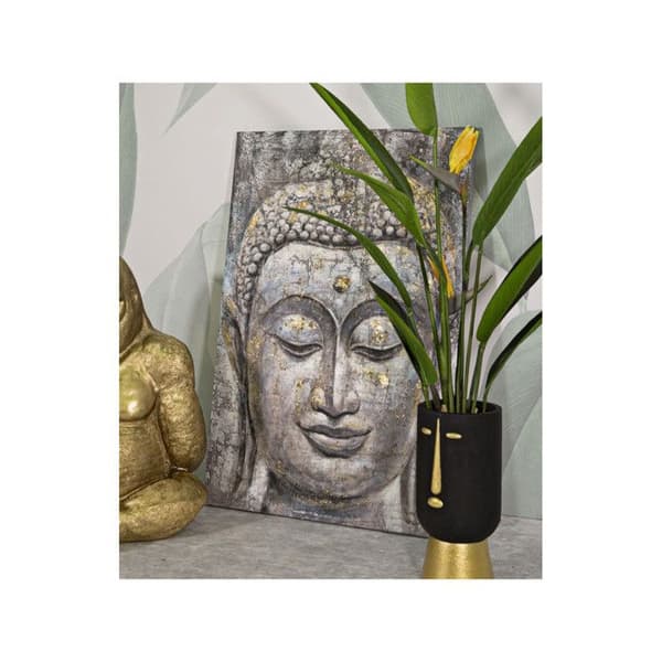 Flerfärgad dukmålning Buddha A 80x3x120 cm