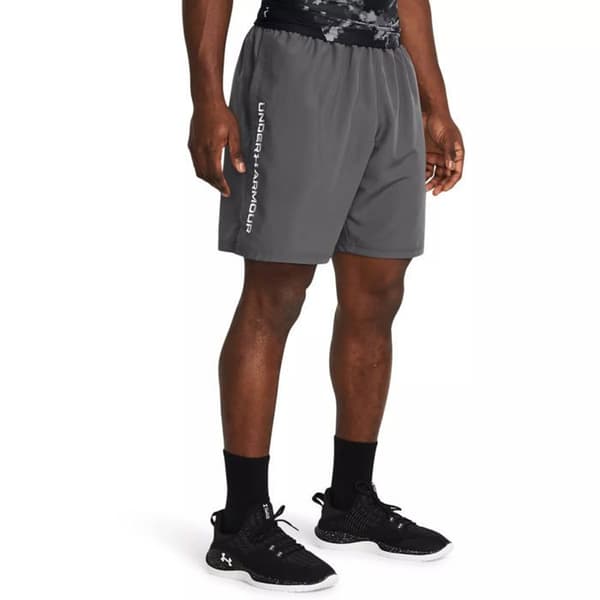 Kort Tissé Teknik - Under Armour - Man - Grå - 100% Polyester - Regular Passform
