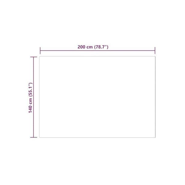Faux ullmatta - vidaXL - Rosa - 140x200 cm - Polyester - Rektangulär - Super mjuk - Hållbar