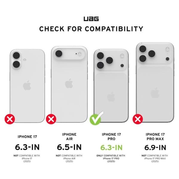 Urban Armor Gear iPhone 17 Pro Plasma XTE Svart
