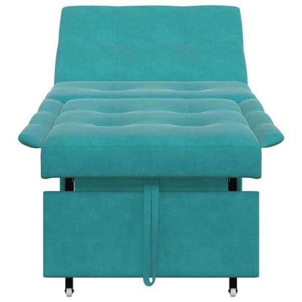 Turkos Sängsoffa 67 x 194 x 38 cm Sammet