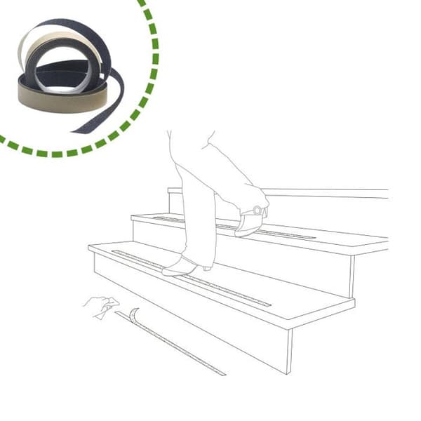 AMIG | Antislipband 612 | 5 m x 25 mm | Svart
