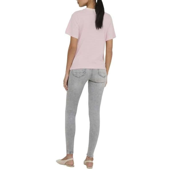Randig bomull T-shirt
