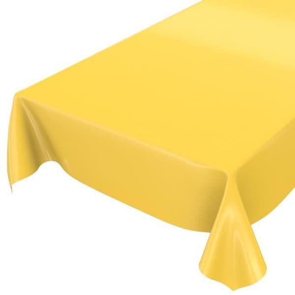 Duk - Enfärgad - Gul - 100x140cm - Rektangulär - Tvättbar
