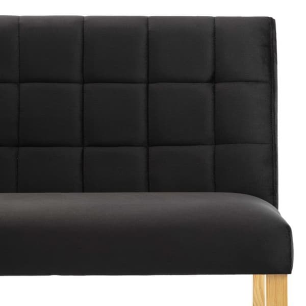 vidaXL Bänk 140 cm Svart sammet