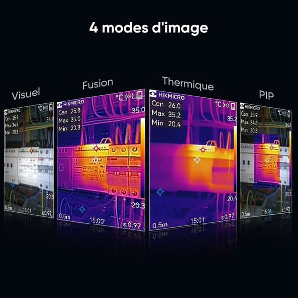 HIKMICRO B10 Termisk Kamera 256x192 2MP LCD-skärm 3,2" IP54