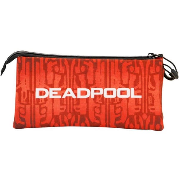 Trousse Triple ECO - Deadpool Vapen - Röd - One Size