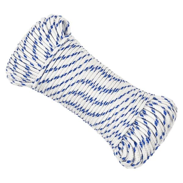 152269 vidaXL Båtrep Vit 3 mm 25 m Polypropen