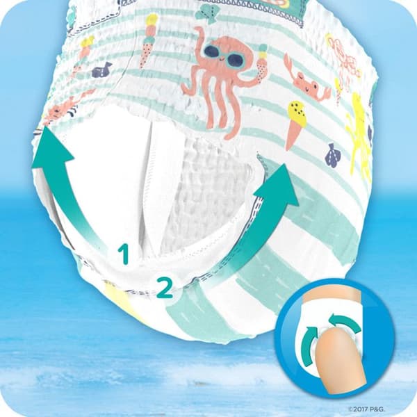 10 Couches Splashers Storlek 5-6, Pampers