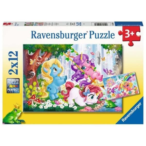 Pussel Barn - RAVENSBURGER - 05028 - 2 x 12 bitar - Magisk Enhörning - Certifierade material