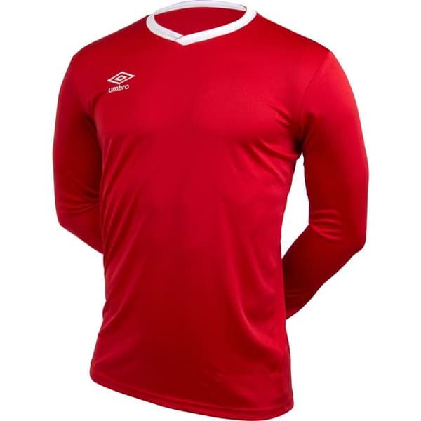 UMBRO Basic långärmad t-shirt herr Jersey röd
