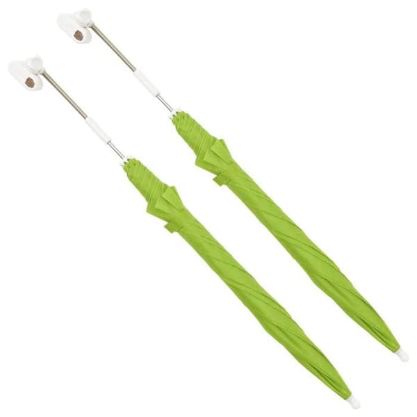 vidaXL Campingstol Parasoll 2 st Grön 105 cm