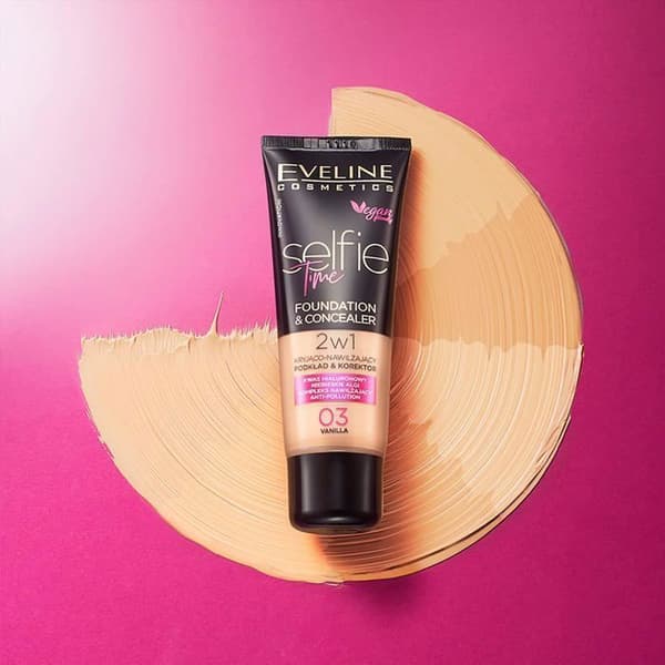 Foundation och concealer - EVELINE - Selfie Time - n°03 Vanilj - 30 ml - Beige