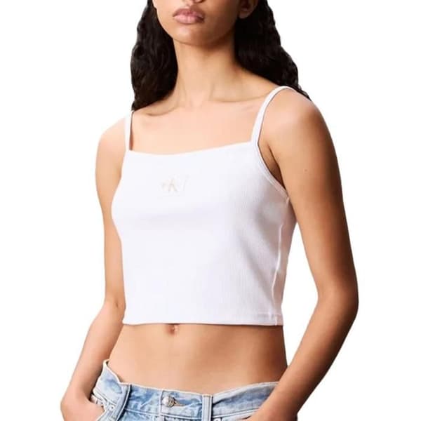 Vit Topp Dam Calvin Klein Jeans A- Woven