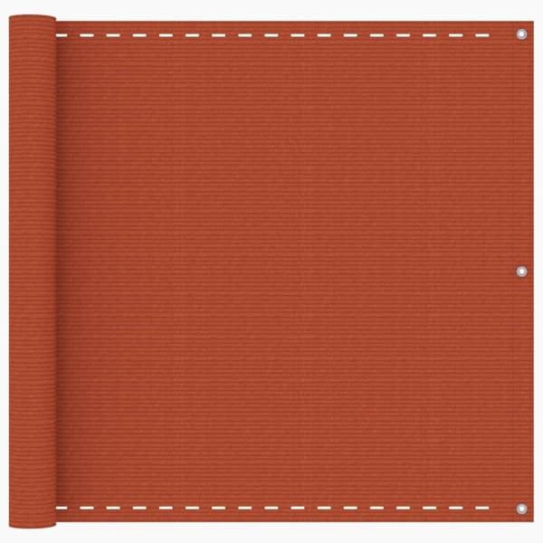 vidaXL Balkongskärm Orange 90x500 cm HDPE
