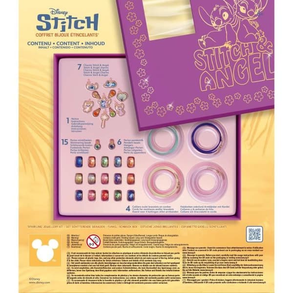 Glittrande smyckesbox - LANSAY - STITCH - Från 6 år