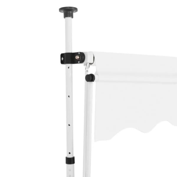 Utfällbart awning - vidaXL - 250 cm - Grädde - Manuell - Väderbeständig
