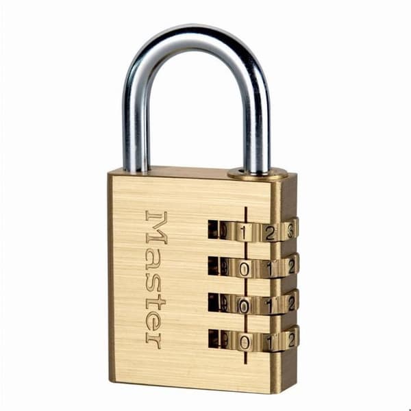 Master Lock 604EURD Aluminium Gult 40mm Kombinationshänglås