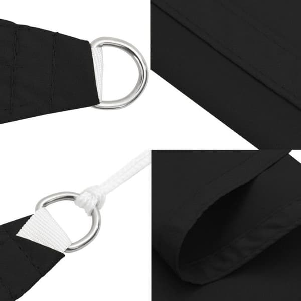 vidaXL Parasol Sail Triangular Oxford Tyg 4,5x4,5x4,5 m Svart