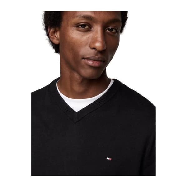 Ikonisk kashmirtröja i bomull - Tommy Hilfiger - Herr
