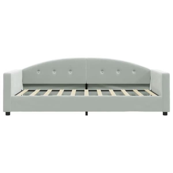 vidaXL Lätt grå dagsäng 80x200 cm sammet 354129