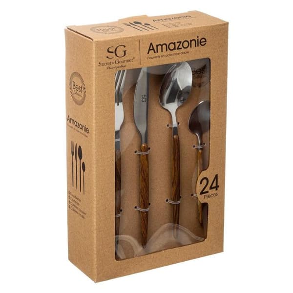 Mängdset 24 Delar "Amazonie" 21cm Naturlig