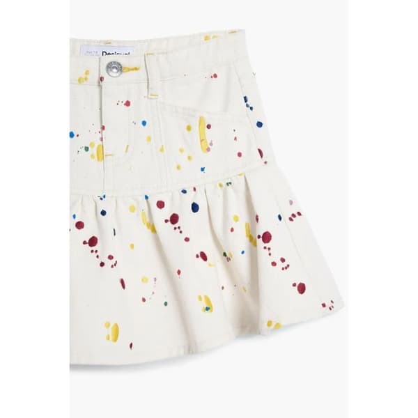 Mini kjol flicka Desigual Splash - flerfärgad