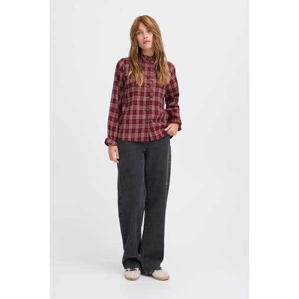 Kvinnors långärmad skjorta Pulz Jeans Katelyn
