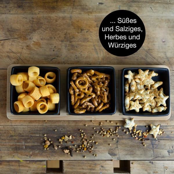 Moritz - moritz - 1873 - Aperitifbricka - 3 bambu- och keramiska aperitifkoppar - För dips Snacks Förrätter Desserter