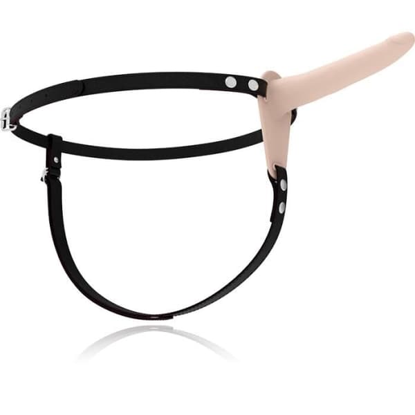 FETISCH UNDERDÅNIG SILIKON STRAP-ON VIBRATOR KÖTT 15CM