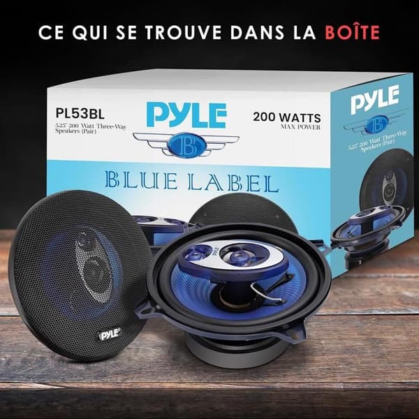 13cm koaxialhögtalare Pyle PL53BL 200w