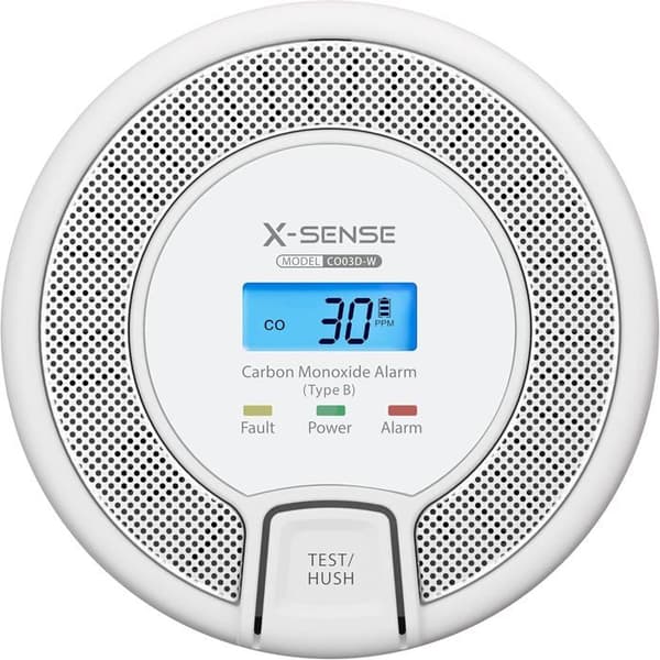 Trådlös X-Sense CO03D-W Kolfondetektor, Utbytbart Batteri